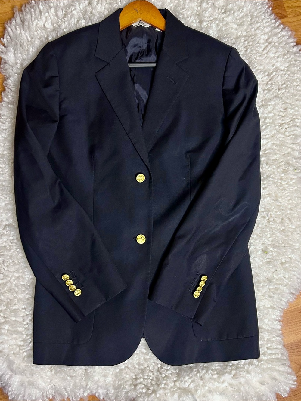 Brooks Brothers navy blue blazer size 10 lined claaaix